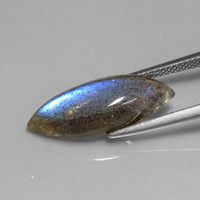 7.01カラットの天然マルチカラーラブラドライト、マーキーズ、半透明