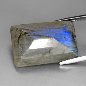 35.01カラットの天然マルチカラーラブラドライト、透明、透明/半透明