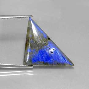 16.19カラットの天然マルチカラーラブラドライト、トリリオン、半透明