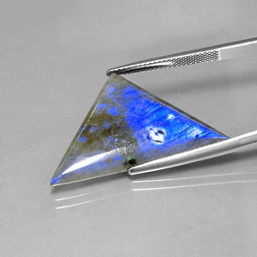 16.19カラットの天然マルチカラーラブラドライト、トリリオン、半透明