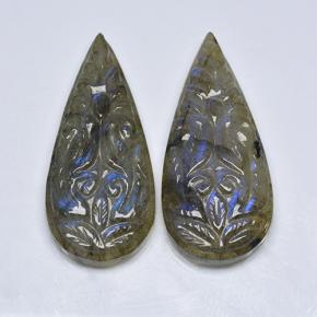 自然派の商品を探す 36.44ct マルチカラー ラブラドライト 宝石, 洋梨の形, マダガスカル からGemSelectで. 在庫あり、世界各国へ発送!