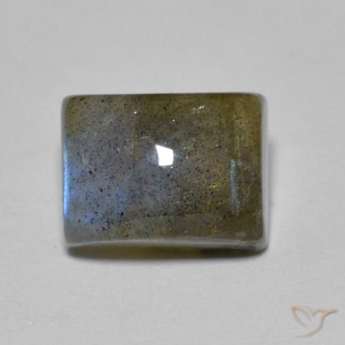3.18ct 天然 マルチカラー ラブラドライト, バゲット, 半透明