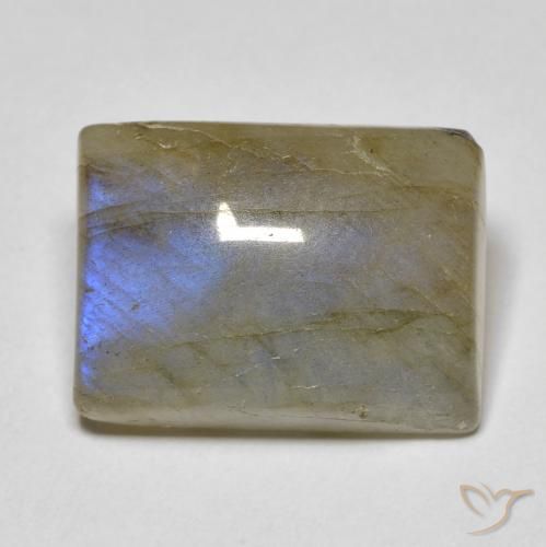 10.60ct 天然 マルチカラー ラブラドライト, バゲット, 半透明