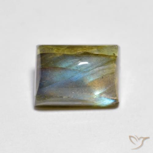 2.25ct 天然 マルチカラー ラブラドライト, バゲット, 透明