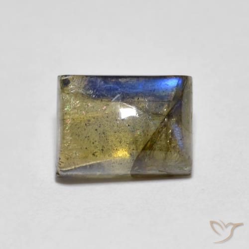 2.21ct 天然 マルチカラー ラブラドライト, バゲット, 透明
