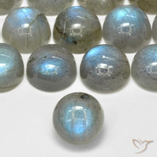 2.47ct 天然 マルチカラー ラブラドライト, ラウンド, 半透明