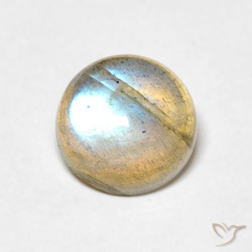 1.57ct 天然 マルチカラー ラブラドライト, ラウンド, 透明