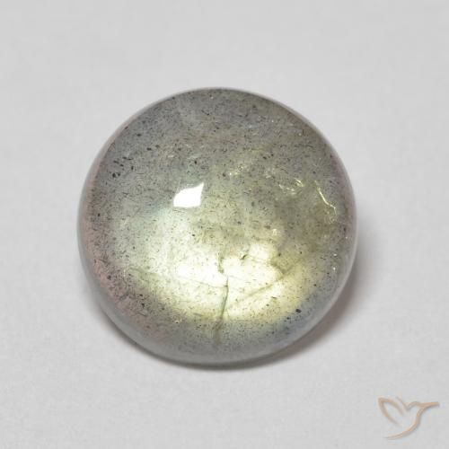 3.26ct 天然 マルチカラー ラブラドライト, ラウンド, 半透明