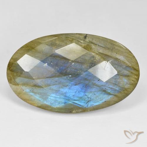 41.48ct 天然 マルチカラー ラブラドライト, 楕円形, オペーク