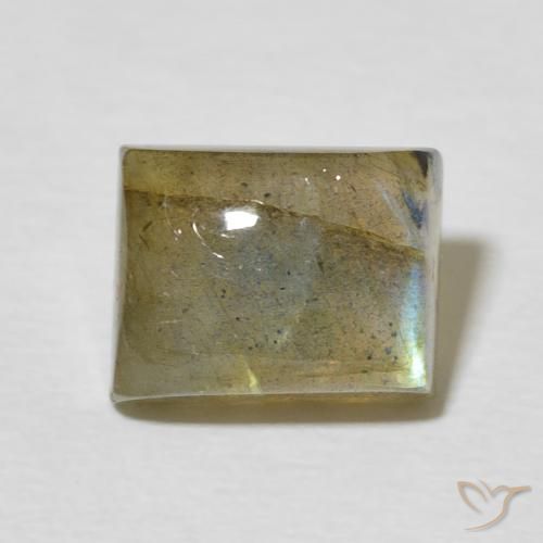 3.25ct 天然 マルチカラー ラブラドライト, バゲット, 半透明
