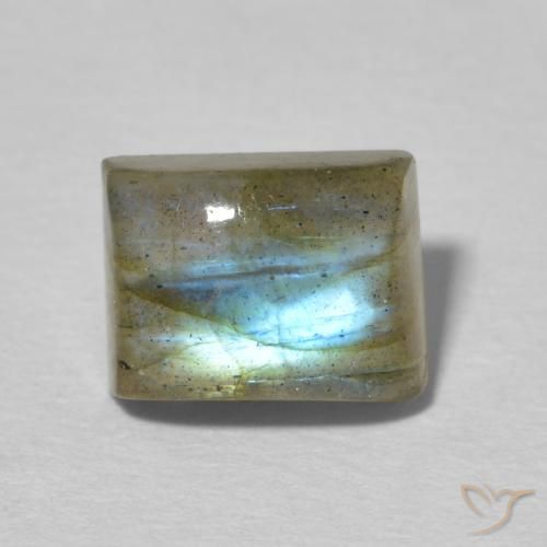 2.90ct 天然 マルチカラー ラブラドライト, バゲット, 半透明