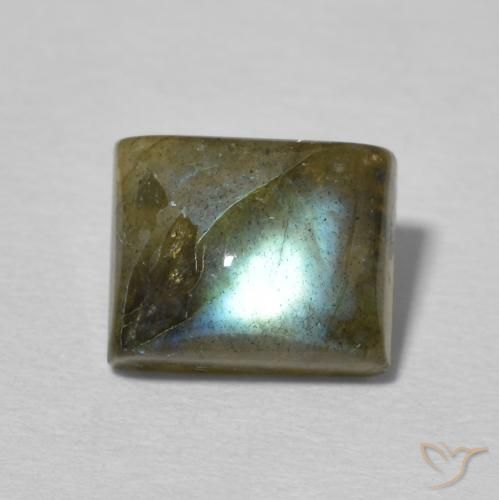 2.71ct 天然 マルチカラー ラブラドライト, バゲット, 半透明