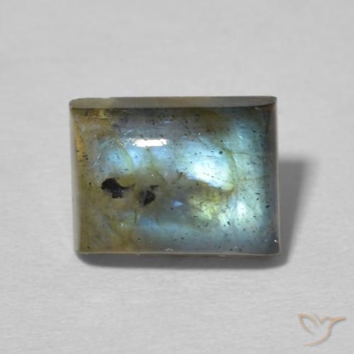 2.64ct 天然 マルチカラー ラブラドライト, バゲット, 透明/半透明