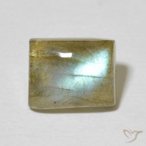 2.79ct 天然 マルチカラー ラブラドライト, バゲット, 半透明