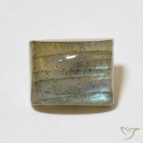 3.57ct 天然 マルチカラー ラブラドライト, バゲット, 半透明