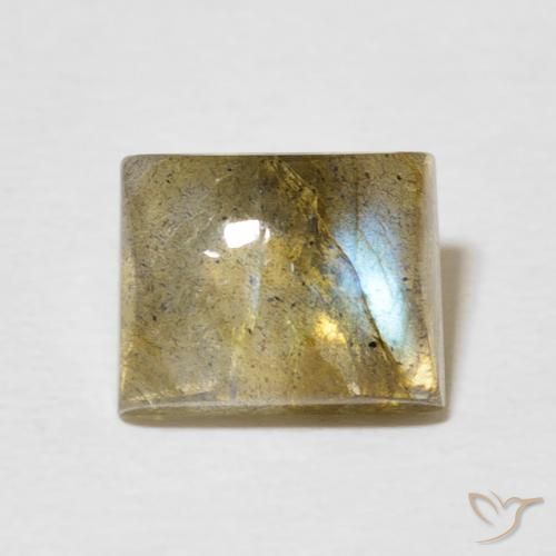 2.88ct 天然 マルチカラー ラブラドライト, バゲット, 半透明
