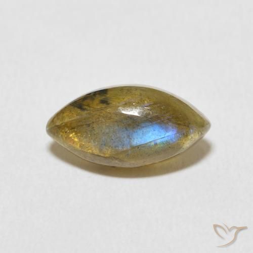 2.34ct 天然 マルチカラー ラブラドライト, マーキーズ, 半透明