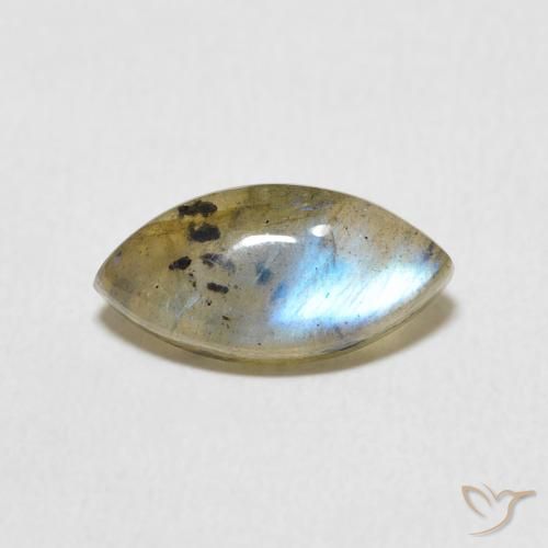 2.15ct 天然 マルチカラー ラブラドライト, マーキーズ, 半透明