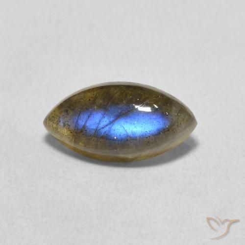 1.43ct 天然 マルチカラー ラブラドライト, マーキーズ, 半透明