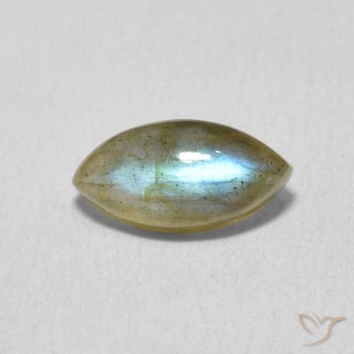 1.42ct 天然 マルチカラー ラブラドライト, マーキーズ, 半透明
