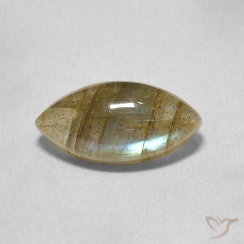 2.54ct 天然 マルチカラー ラブラドライト, マーキーズ, 半透明