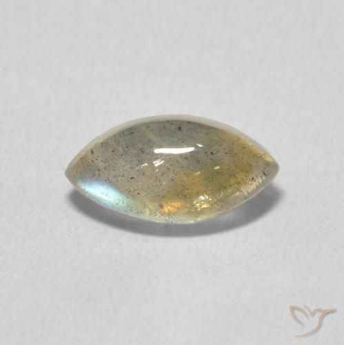 1.38ct 天然 マルチカラー ラブラドライト, マーキーズ, 半透明