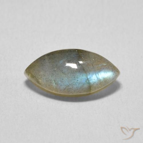 2.47ct 天然 マルチカラー ラブラドライト, マーキーズ, 半透明