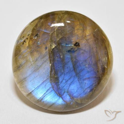 30.59ct 天然 マルチカラー ラブラドライト, ラウンド, 半透明