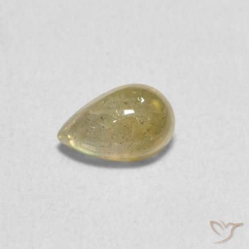 0.44ct 天然 マルチカラー ラブラドライト, 洋梨の形, 半透明