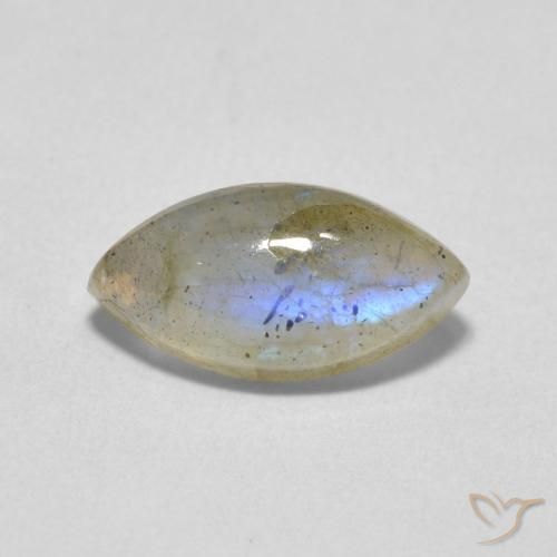 2.52ct 天然 マルチカラー ラブラドライト, マーキーズ, 半透明