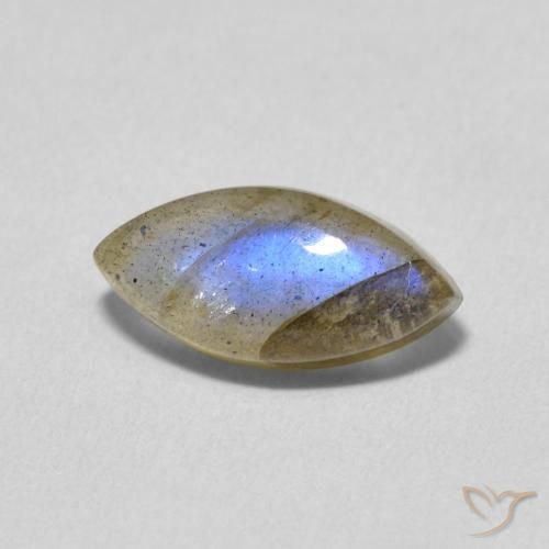 2.30ct 天然 マルチカラー ラブラドライト, マーキーズ, 半透明