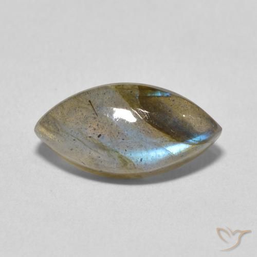 4.93ct 天然 マルチカラー ラブラドライト, マーキーズ, 半透明