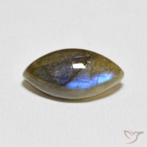 5.25ct 天然 マルチカラー ラブラドライト, マーキーズ, 半透明