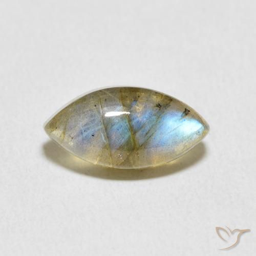 2.62ct 天然 マルチカラー ラブラドライト, マーキーズ, 半透明