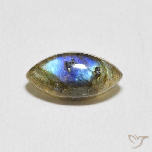 2.38ct 天然 マルチカラー ラブラドライト, マーキーズ, 半透明