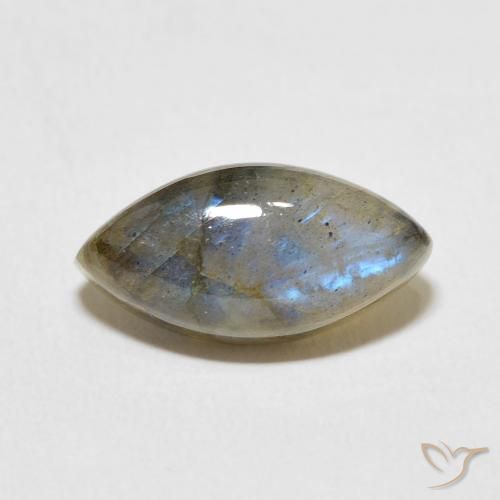 5.48ct 天然 マルチカラー ラブラドライト, マーキーズ, 半透明