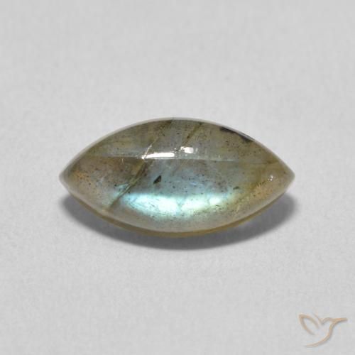 2.71ct 天然 マルチカラー ラブラドライト, マーキーズ, 半透明