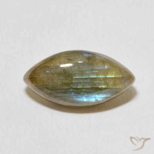 5.32ct 天然 マルチカラー ラブラドライト, マーキーズ, 半透明