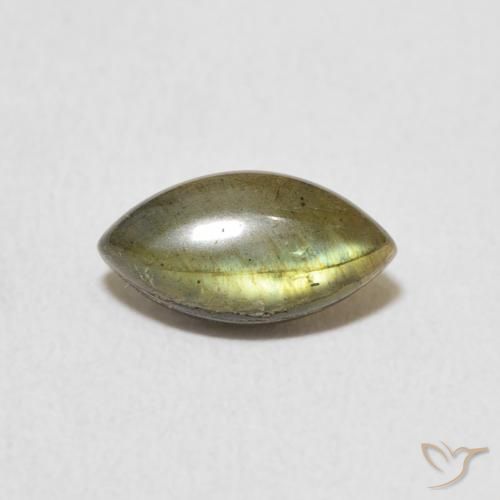 1.41ct 天然 マルチカラー ラブラドライト, マーキーズ, 半透明