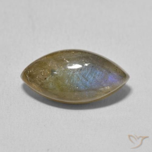 5.13ct 天然 マルチカラー ラブラドライト, マーキーズ, 半透明