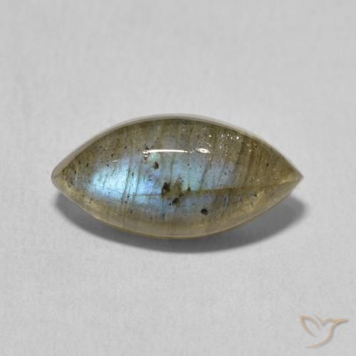 3.61ct 天然 マルチカラー ラブラドライト, マーキーズ, 半透明
