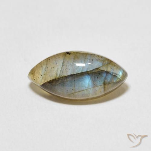 3.58ct 天然 マルチカラー ラブラドライト, マーキーズ, 半透明