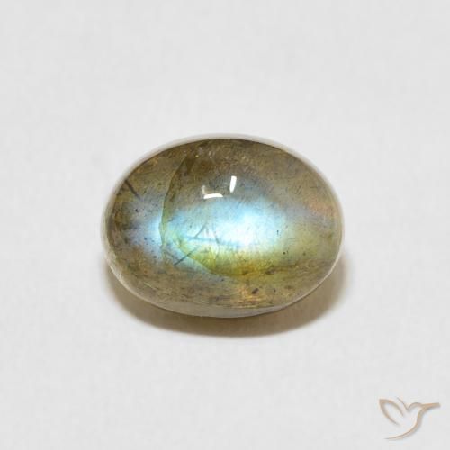 2.28ct 天然 マルチカラー ラブラドライト, 楕円形, 半透明
