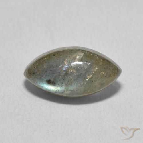 2.57ct 天然 マルチカラー ラブラドライト, マーキーズ, 半透明