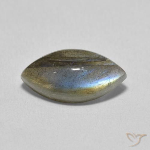 3.78ct 天然 マルチカラー ラブラドライト, マーキーズ, 半透明