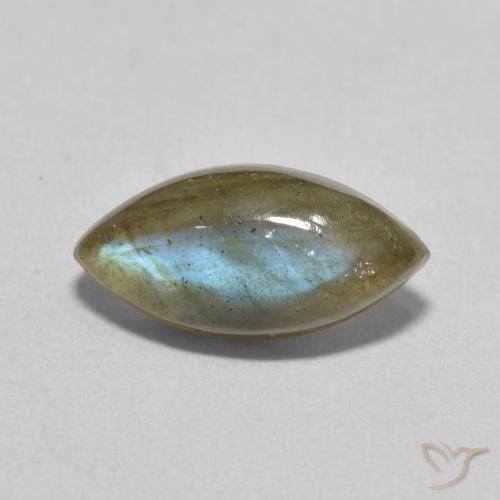 3.30ct 天然 マルチカラー ラブラドライト, マーキーズ, 半透明