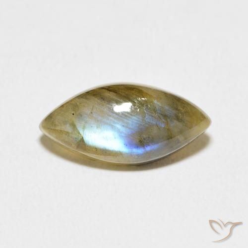4.70ct 天然 マルチカラー ラブラドライト, マーキーズ, 半透明