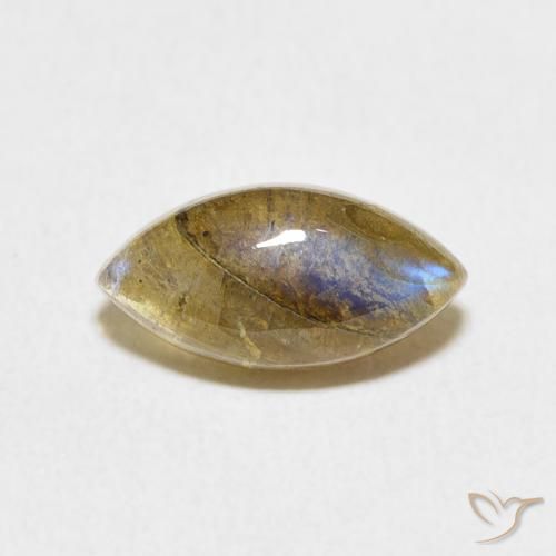2.51ct 天然 マルチカラー ラブラドライト, マーキーズ, 半透明
