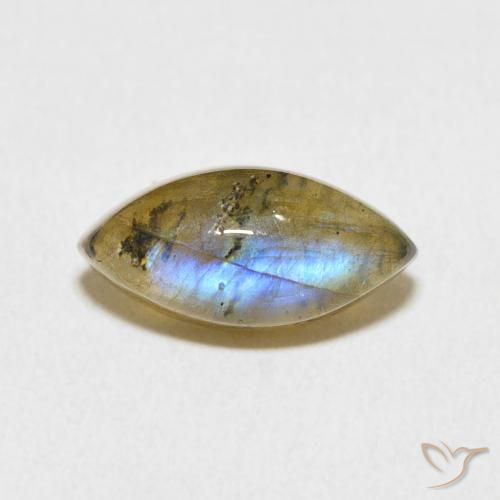 3.64ct 天然 マルチカラー ラブラドライト, マーキーズ, 半透明