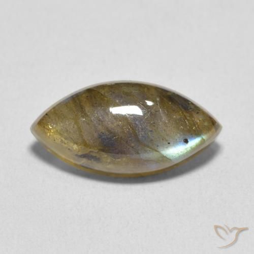 5.41ct 天然 マルチカラー ラブラドライト, マーキーズ, 半透明